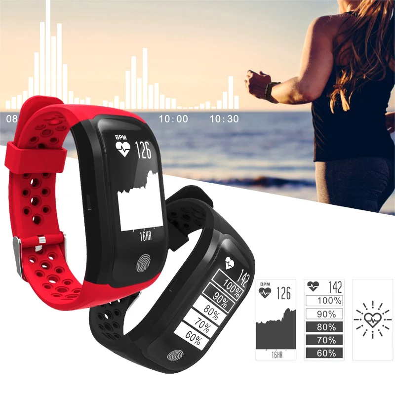

High Quality Smart Band Bracelet Bluetooth GPS Heart Rate Sleep Monitoring For Sport IOS Android