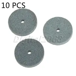 Mini roue de meulage verte, 10 pièces, outils abrasifs pour meuleuse d'établi, Dremel, outil rotatif, accessoire Dia. 20mm 