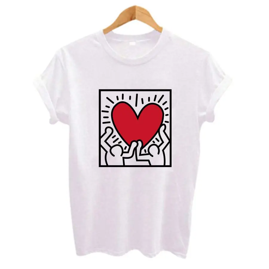 2018 Harajuku Summer Autumn Tops Funny Print T Shirts Casual White O-neck Streetwear Tshirts Clothes