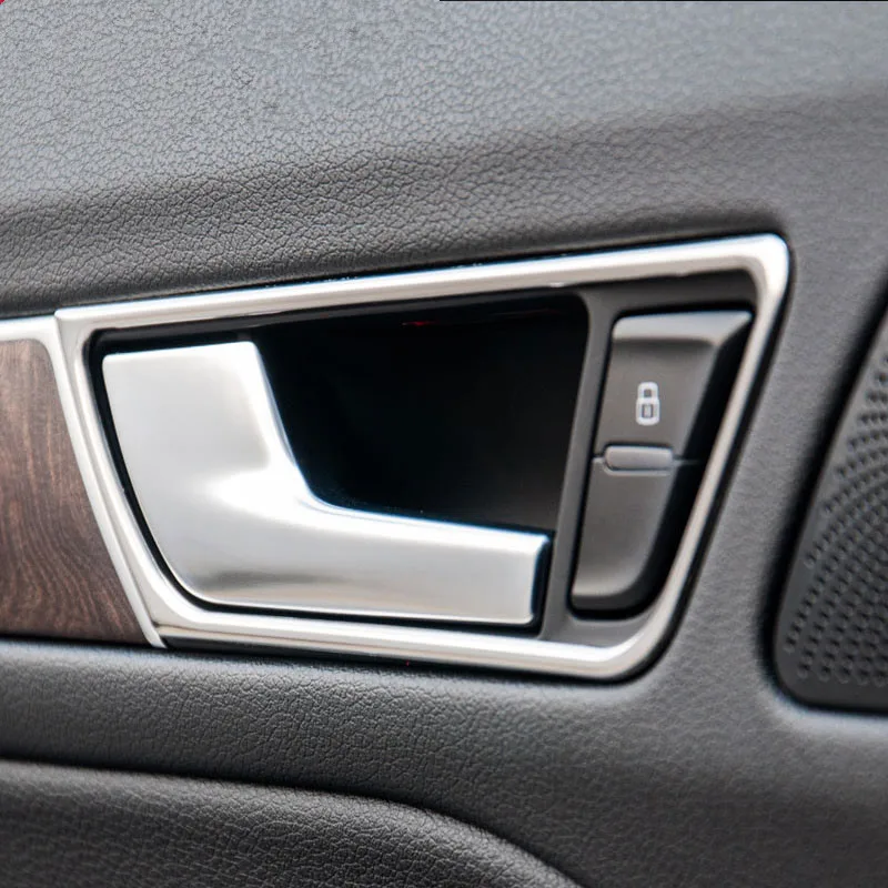 4pcs/lot ABS chrome car styling interior door handle covers for audi Q5