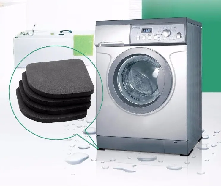 

4pcsNew Washing Machine Anti Vibration Pad Shock Proof Non Slip Foot Feet Tailorable Mat Refrigerator Floor Furniture Protectors