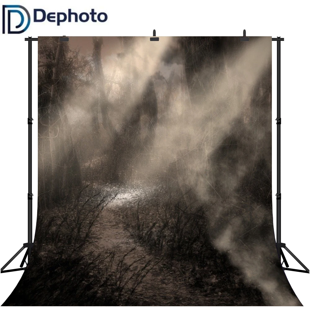Dephoto ужас лес фотографии фоны Хэллоуин фон фотостудия оригинальный дизайн