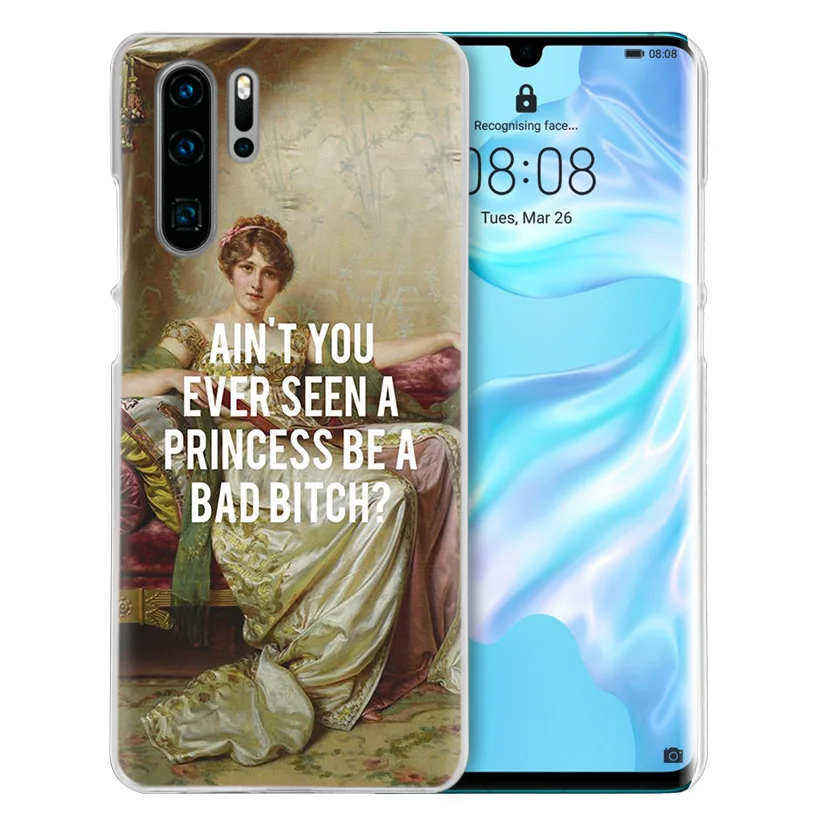 Забавный чехол Mona Lisa для huawei P20 P30 P Smart Nova 4 3i P10 P9 P8 mate 10 20 lite Pro Mini жесткий чехол для телефона из ПК