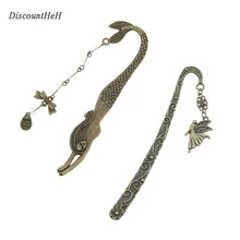 1 шт. Ретро Закладка из сплава металлов Русалка, украшенный бусинами или ангелами бабочка модная Винтажная закладка Escolar Papelaria