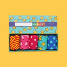 5 пар/лот, брендовая уличная одежда в британском стиле, носки из чесаного хлопка для женщин и мужчин, Harajuku, Цветные счастливые носки с подарочной коробкой