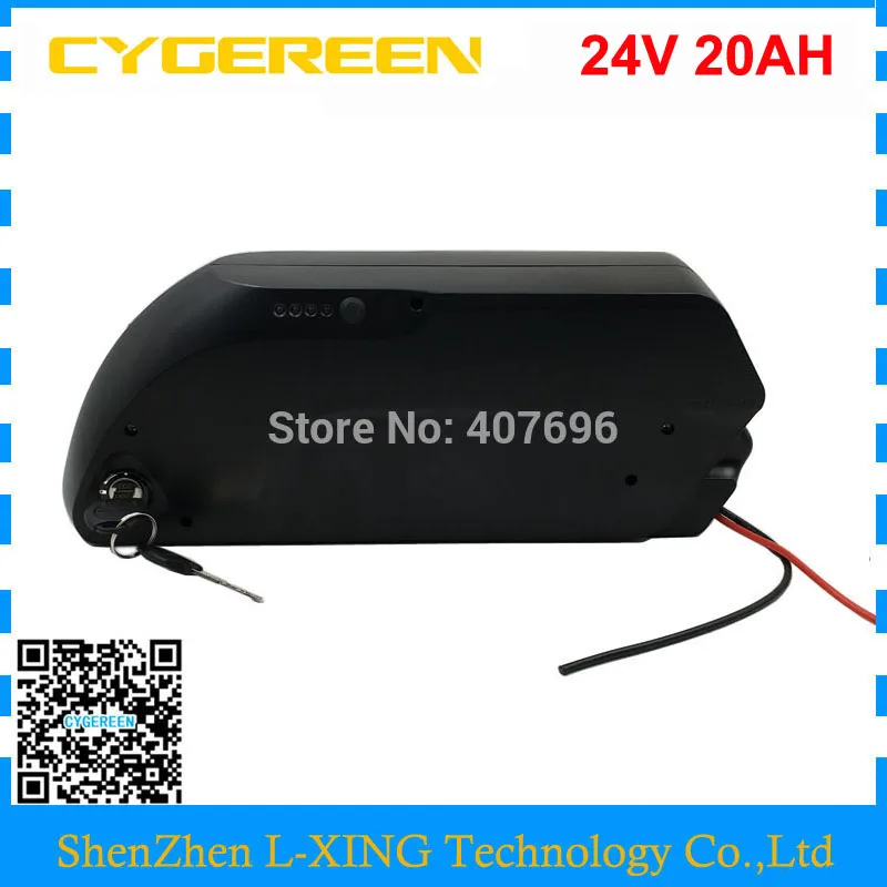 

24v 20ah lithium battery pack 24v 500w e bike li-ion 24v lithium electric bike battery 30A BMS + 3A charger