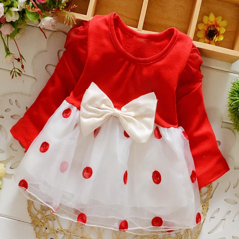 

Dresses Girl Autumn Winter Newborn Infant Clothes Dress Baby Girl Clothing Princess Party Christmas Dresses Cotton Long Sleeve