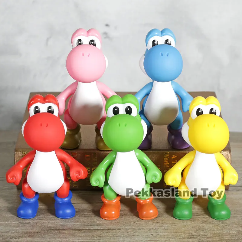 

Super Mario Brothers Dragon Yoshi PVC Action Figures Collectible Model Toys Dolls Gift for Kids Children 5pcs/set