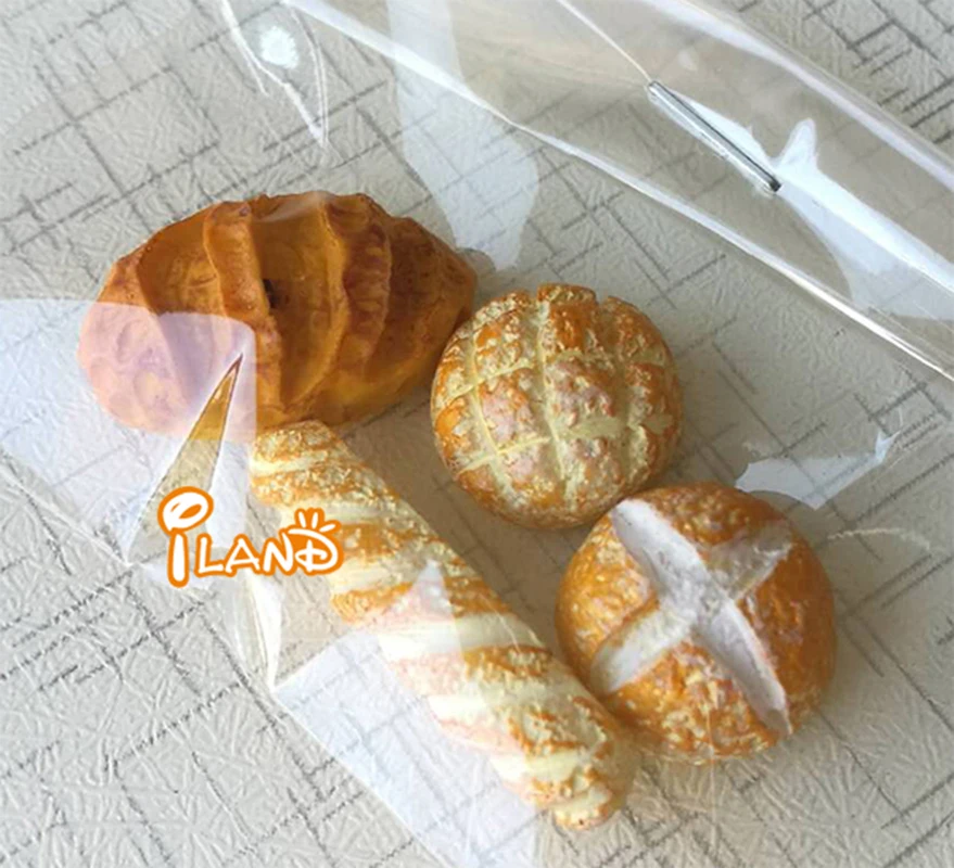

4pcs Bread Dollhouse Miniature Food Breakfast Snack Dessert #FC029-A
