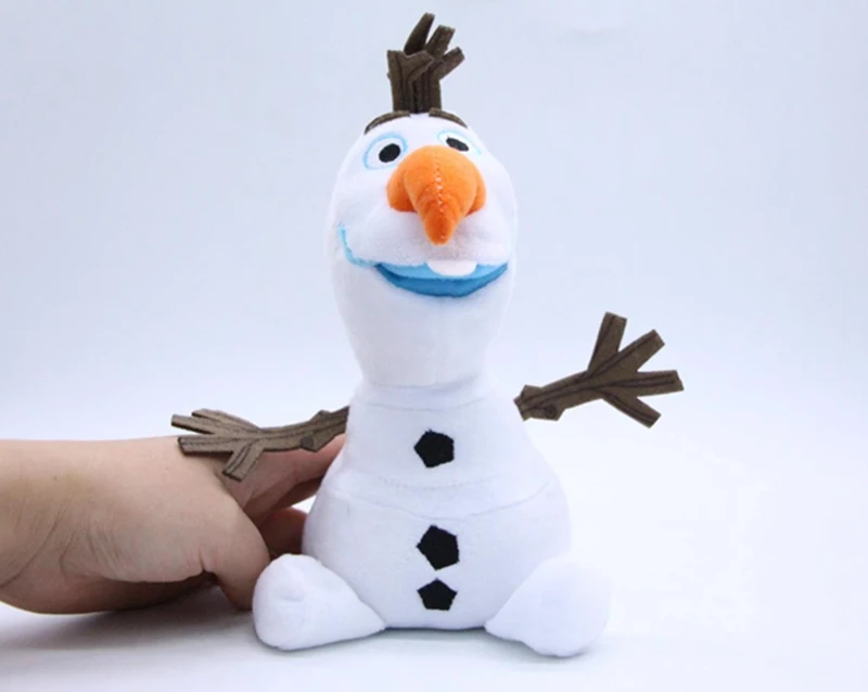 20cm Cartoon Cute Kawaii Little Snowman Olaf Furry Soft Cotton plush figure puppet Toys