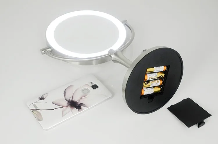 Espelho de Maquilhagem Espelho do Banho Toque Dimmer Maquiagem Espelho Iluminado 3x Europeu-estilo Double-sided Led 23 Cheap Espelhos para maquiagem