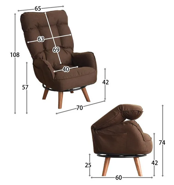 Современное поворотное кресло с акцентом, кресло для дома, мебель для гостиной, откидное складное кресло, диван, низкий поворотный стул для пожилых людей