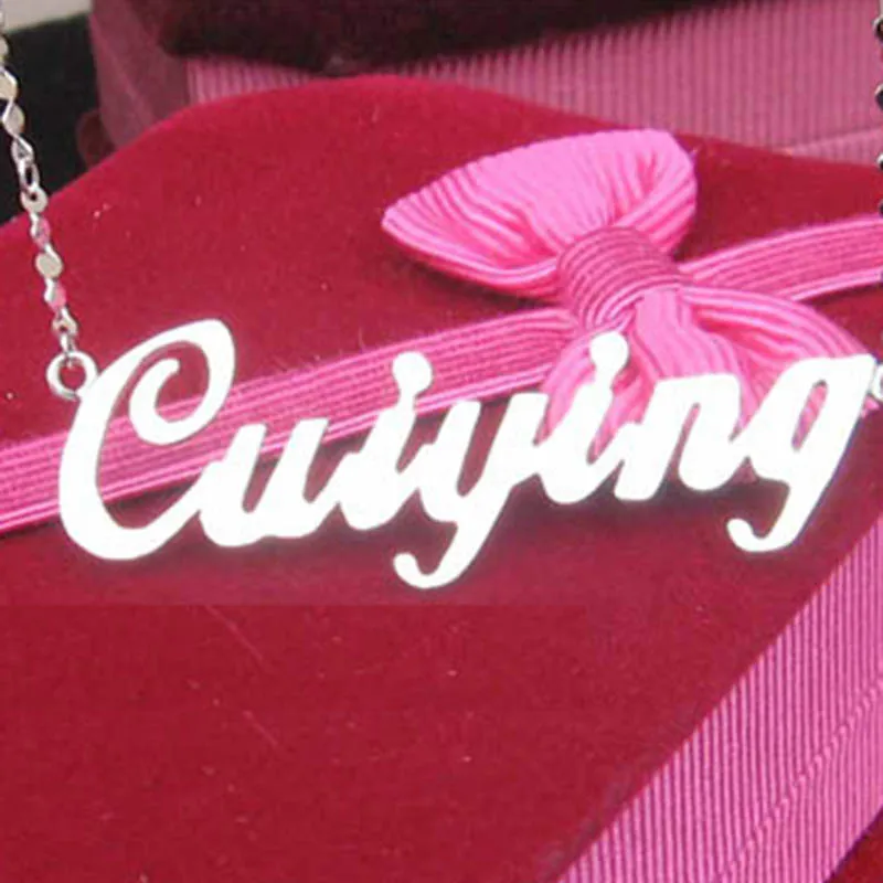 

Sterling silver alphanumeric necklace custom-made birthday gift to friend's name necklace