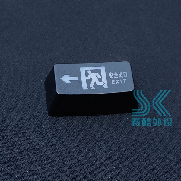 Механическая клавиатура с подсветкой Keycap Safty EXIT backspace IDLE FISH tab \ symbol BUYNOW для ввода материала ABS черный и красный