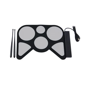 

Hand roll USB Electronic Drum Beat the Soft Drum Portable Digital Electronic Roll Up Drum Set Kit Wholesales GU35