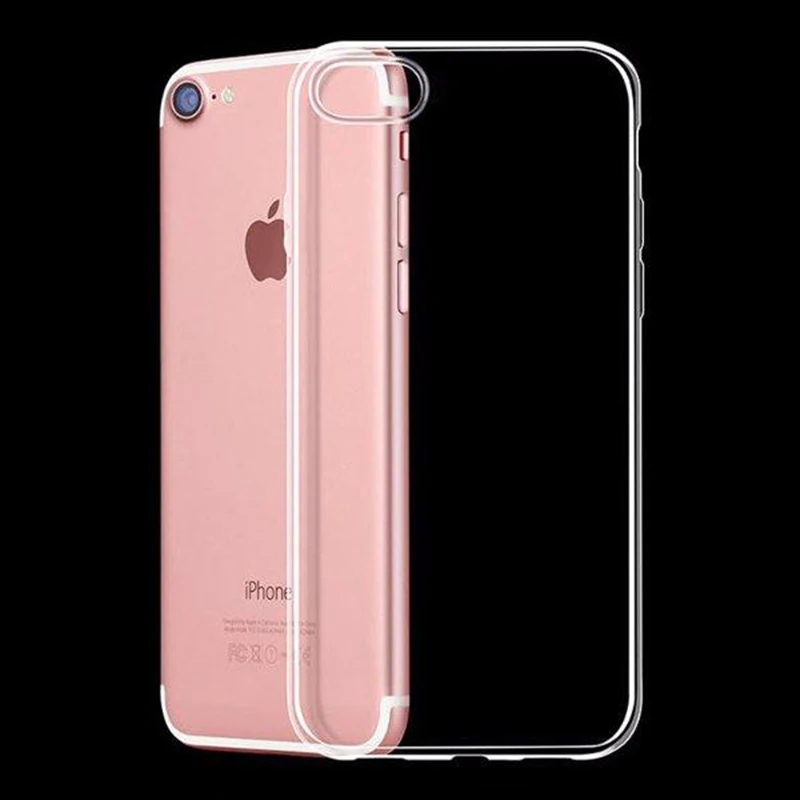 

Case for iPhone XS Max XR X 6 6S 7 8 Plus 5 5S SE 4 4S Soft TPU Silicone Protective Case Clear Transparent Back Cover