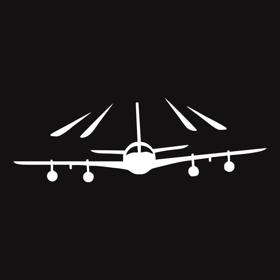 Cunymagos Airplane Fly Plane Fashion Decor Stickers Decals Car Styling Creative Fashion Car Window Wall Door Stickers 16.45 (4)