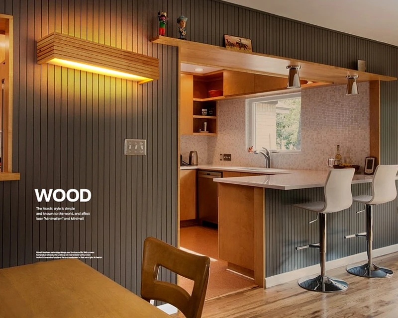 Horsten Modern Japanese Style Led Lamp Oak Wooden Wall Lamp Nordic Solid Wood Mirror Wall Lights Sconce For Bedroom Bathroom Home Lighting (15)