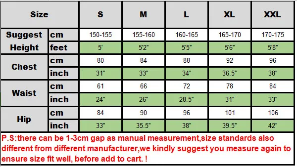 size chart 0A