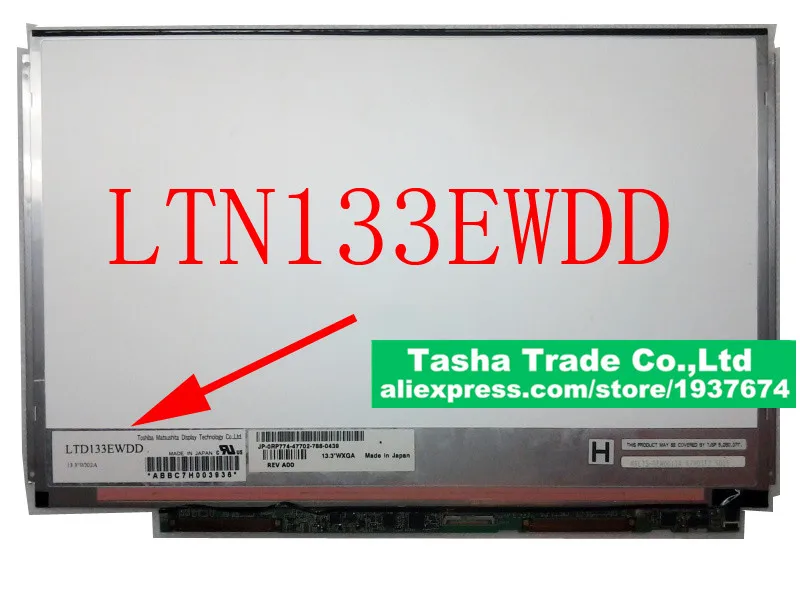 

For Toshiba Matsushita LTD133EWDD WXGA Laptop LCD Screen Slim Display LVDS 1280*800