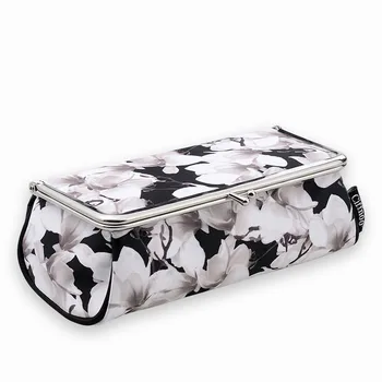 

Women Fashion Party Makeup Bag With Mirror Small Cosmetic Organizer Travel Make Up Pen Lipstick Brush Toolbox Pouch Storage Case