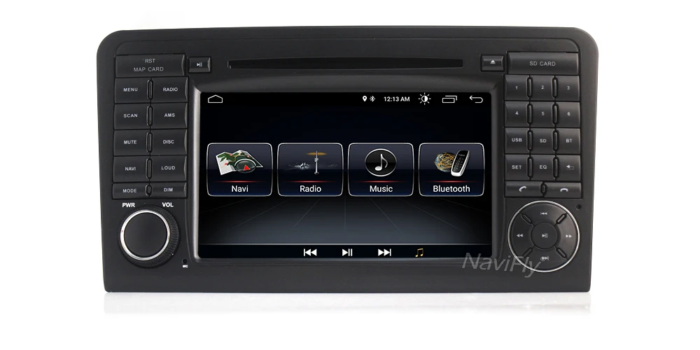 Cheap Navifly 2din Car dvd player GPS Navigation Android 8.1 For Mercedes Benz ML CLASS W164 ML300 ML350 ML500 GL X164 GL320 Radio Map 3