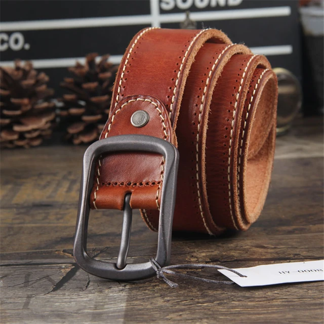 Jeans Cinturones de Cuero genuino Para Los Hombres de La