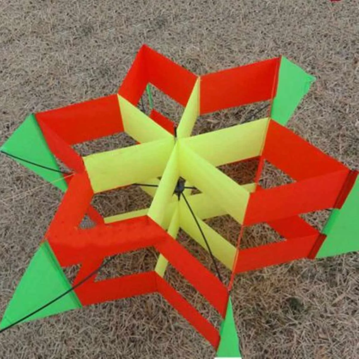 3D красочный шестиугольник сливы воздушный змей в форме цветка FRP одна линия Летающий воздушный змей на открытом воздухе веселые спортивные детские игрушки легко летают с подключением палки линии