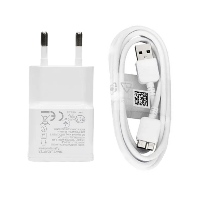 

1M Micro USB 3.0 Cable 5V 2A EU Plug charger Fast Charging Data Cable USB Cord Phone Cable for Samsung Galaxy Note 3 S5 Adapter