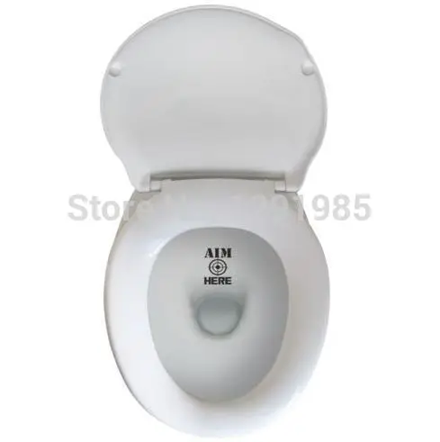 aim here funny toilet quote bathroom wall art decal sticker kids toilet stickers potty training