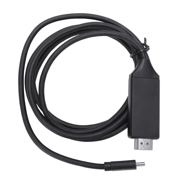 Black Тип C до 4K Hdmi ТВ кабель проектор Hdtv видео адаптер кабель конвертер для samsung Galaxy S10+ S10E S8 S9 Plus Lg G5 для Huaw - Цвет: Black