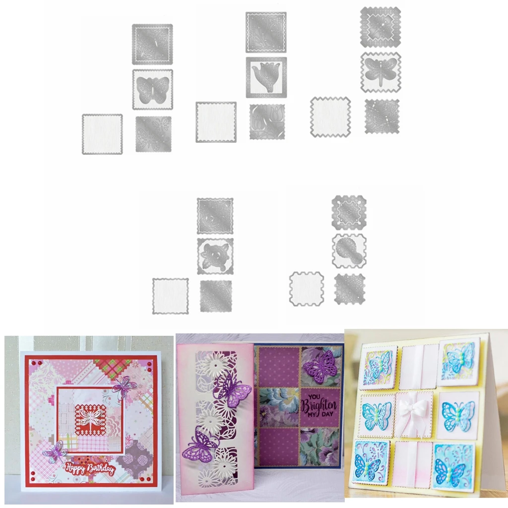 

3PCS Patchwork AnimalsCutting dies DIY Scrapbooking Photo Album Embossing For Gift Card Making supplies Handcraft 2019