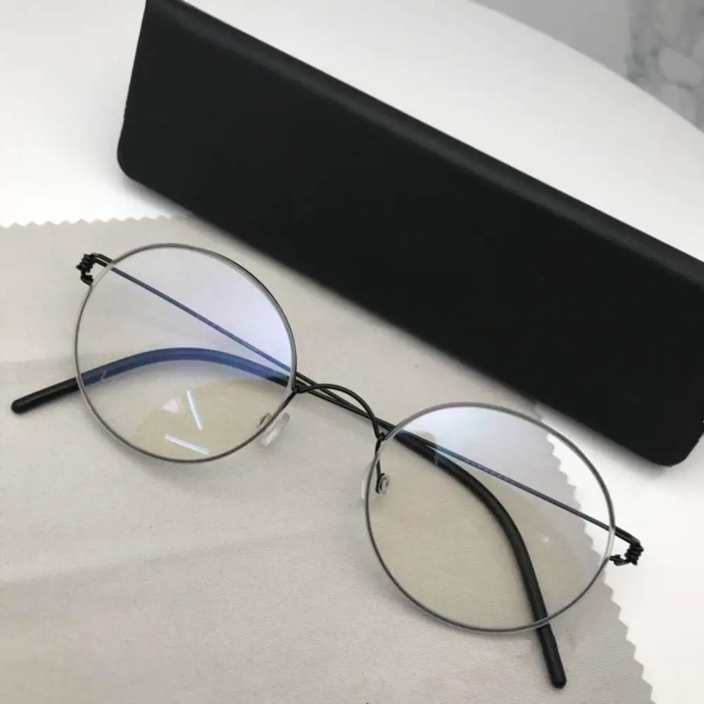 

Retro Round Spectacles Glasses Frames Men Titanium Morten Eyeglasses Oculos feminino Lentes Opticos Mujer gafas de