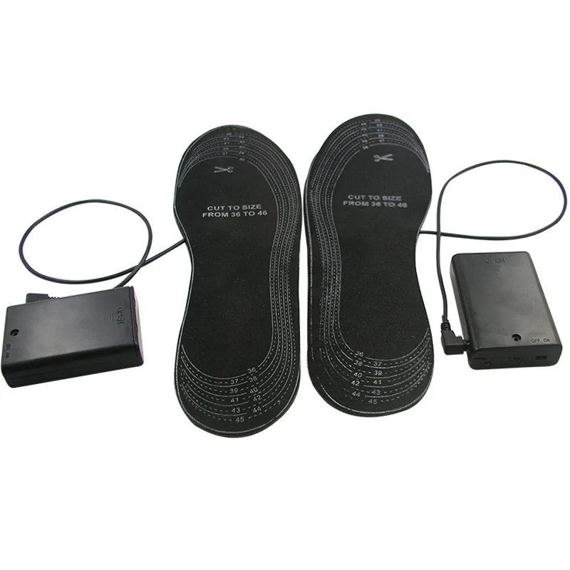 Latest AA Battery USB Port EVA Material comfortable heated Mules Clogs shoe insoles