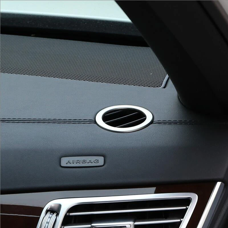 

Car Internal Dashboard Air Conditioning Vent Outlet Rings frame Cover Trim for Mercedes Benz E Class W212 Accessories 2010-2015