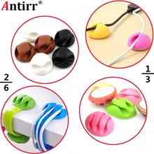 Multipurpose phone Cable Bobbin Winder Earphone Ties Organizer USB Charger Wire Cord Desk Fixer Holder PC