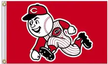 Cincinnati Reds MLB Flag 3X5FT Flag Hot Products Sale 90×150 cm Outdoor Sports Flag Brass Metal Holes Custom Flag