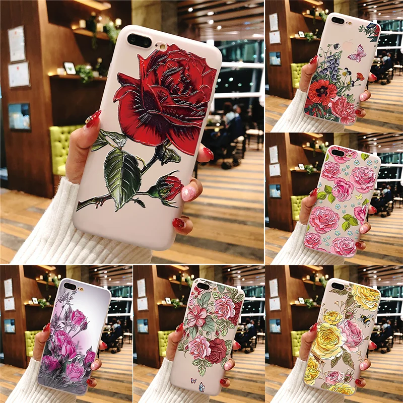 

3D Emboss Cover For Samsung Galaxy Note 9 5 8 S6 S7 Edge S8 S9 Plus J6 J7 Prime J3 J5 2016 2017 J4 J6 Plus 2018 Matte White Case