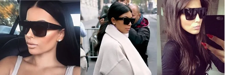 LongKeeper New Fashion Luxury Brand Designer Kim Kardashian Sunglasses Women Retro Shades Sun Glasses Men Gafas Gafas
