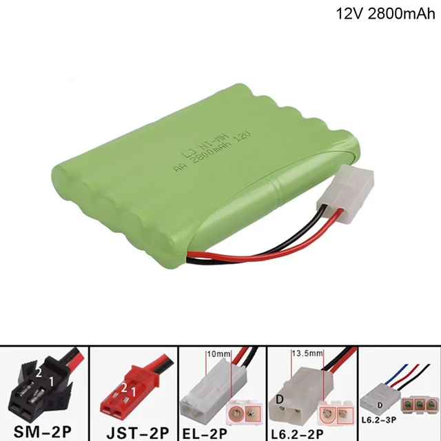 12V 3000mAh NI-MH akku Tamiya Stecker mit USB ladegerät set 10x AA Ni-Mh  Akku für RC elektrische spielzeug RC autos lkw boote - AliExpress