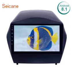 Seicane 9 "2din Android 8,1 GPS автомобильный радиоприёмник для 2009 2010 2011 2012 2013 2014 2015 hyundai IX35 Bluetooth WiFi мультимедийный проигрыватель