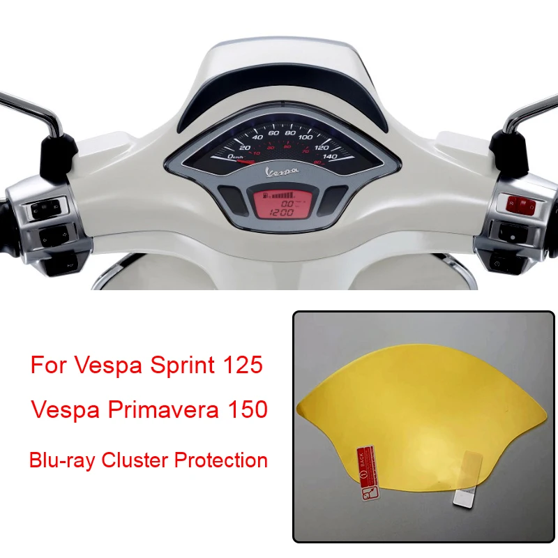

For Vespa Sprint 125 Brand New Clear Cluster Scratch Protection TPU Film Screen Protector For Vespa Primavera 150