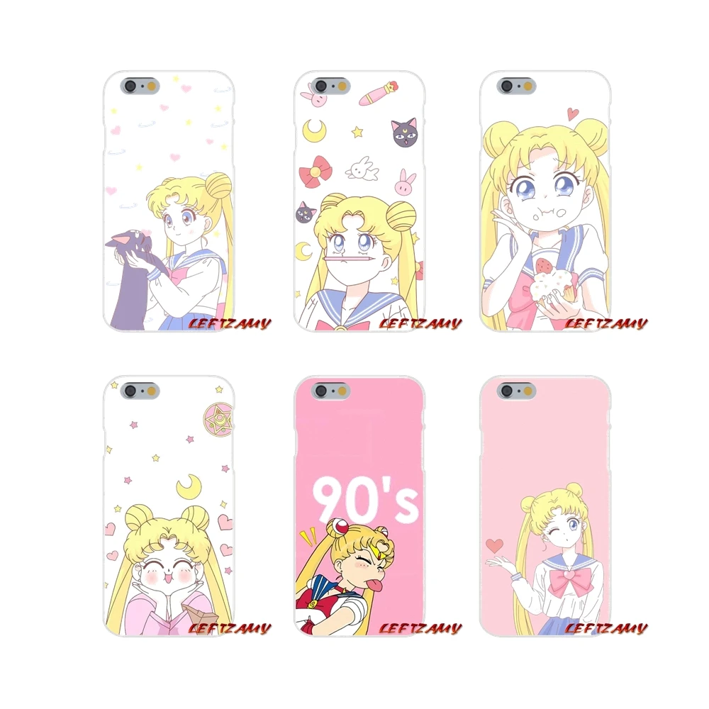 

For Huawei P Smart Mate Y6 Pro P8 P9 P10 Nova P20 Lite Pro Mini 2017 Accessories Phone Cases Covers Cute Sailor Moon