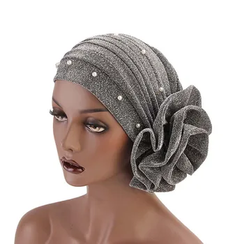 

Women's Ladies Muslim Hijabs Hat Beading Hat Chemo Hat Beanie Scarf Turban Head Wrap Cap