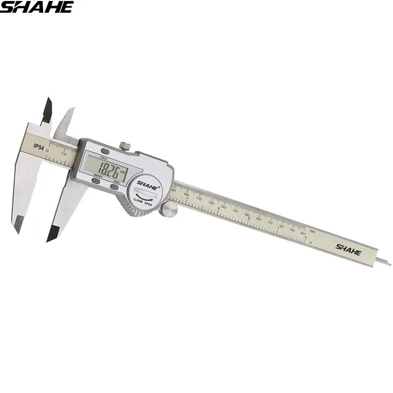 

shahe digital caliper steel ruler 0-200 mm vernier calipers digital micrometer vernier caliper gauge caliper digital