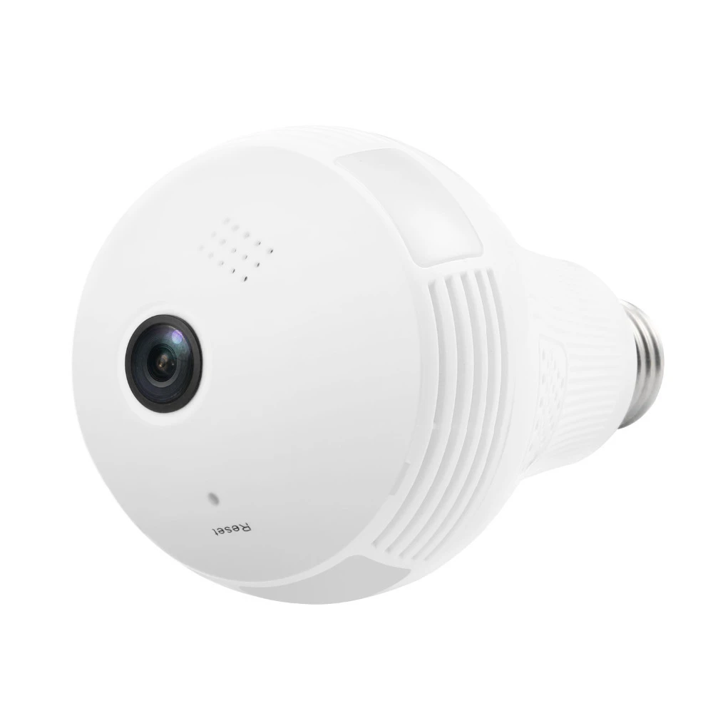 19201080 Full HD 2MP WIFI IP Camera Indoor Mini Light Bulb 360 Degree VR Panorama Wireless Network Wi-fi Camera Two Way Audio 6