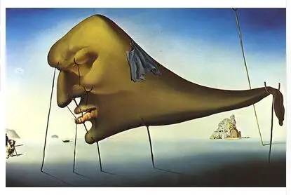 Salvador Dali сон арт Настенный декор Шелковый плакат