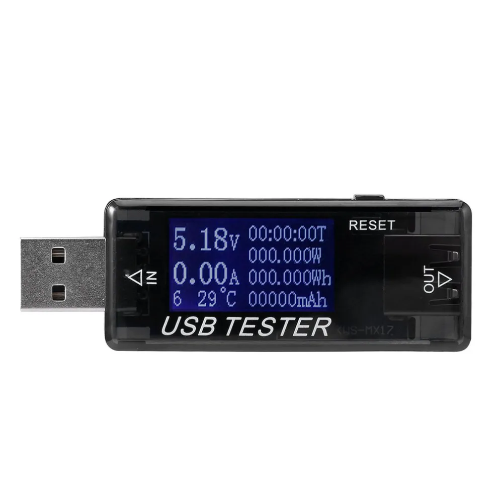 Цифровой Многофункциональный USB тестер 4-30 в мини Ток Напряжение зарядное устройство Емкость детектор электрической энергии цифровой дисплей