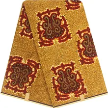 Африканская восковая ткань с Африканским принтом ткань для Пэчворк Анкара ткань, батик 12 ярдов Африканская Хлопковая ткань настоящая восковая печать BB15