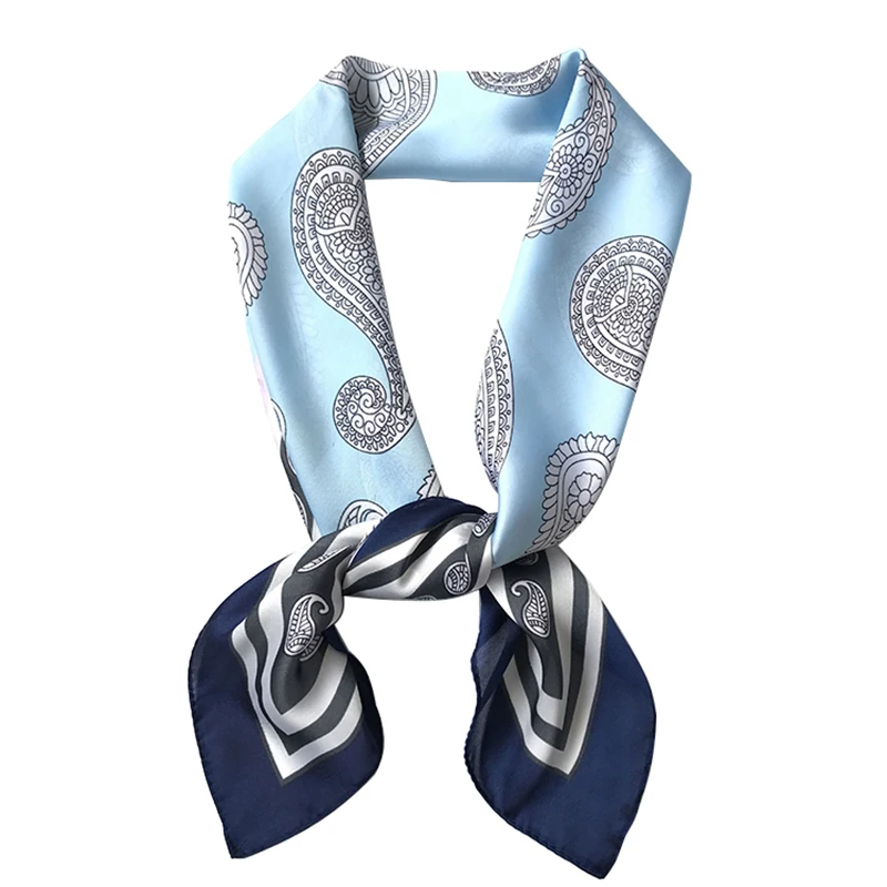 Silk Scarf Women 70*70 New Small Squares Decorated Multi functional